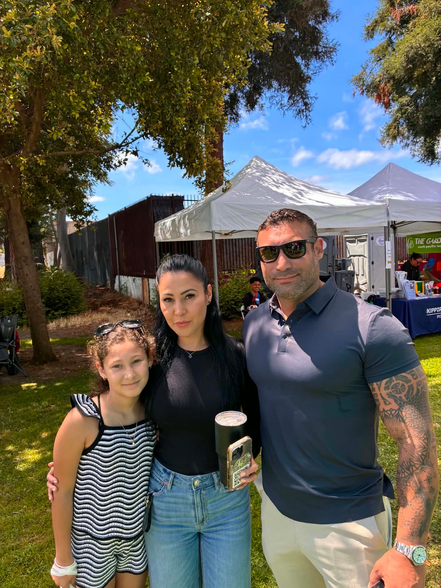 Sam with family